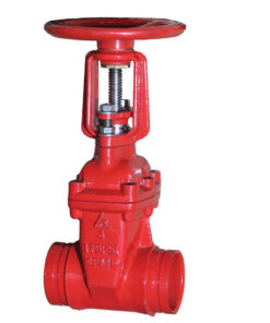 Van cổng UL/FM lá van bọc cao su