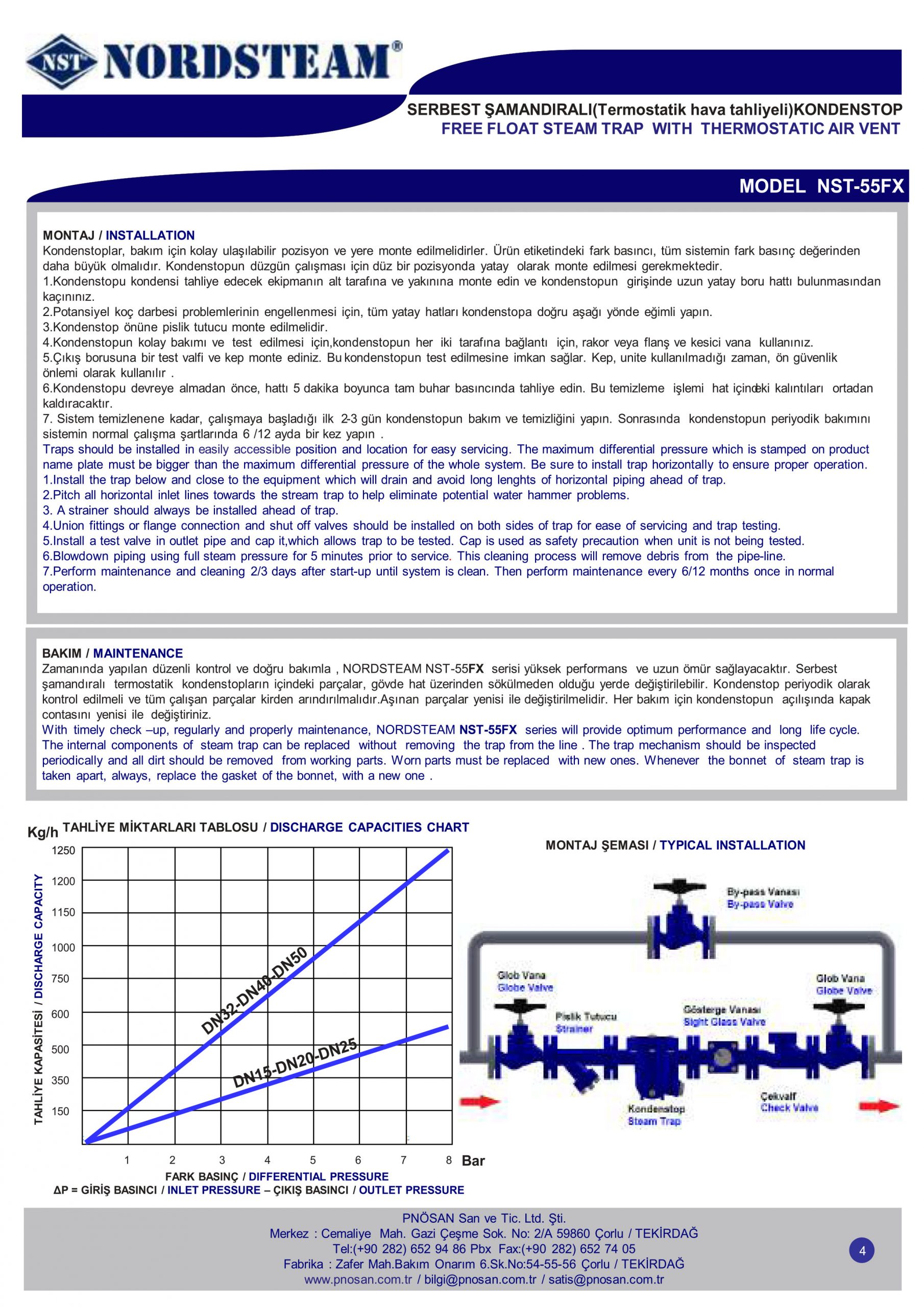 Bẫy hơi phao NST-55FX