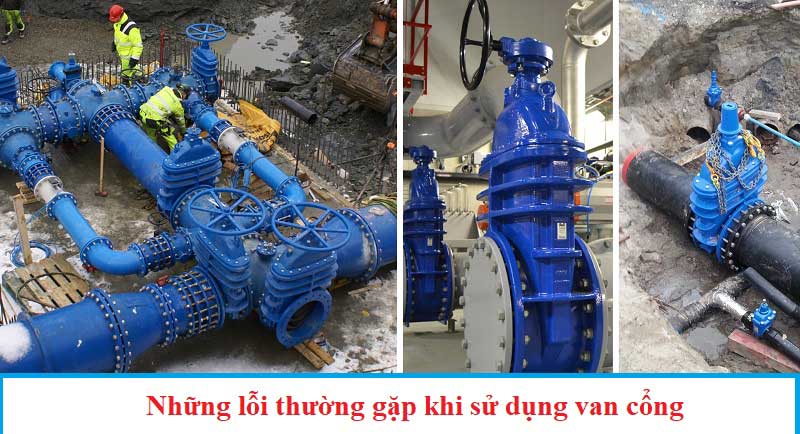 Các lỗi thường gặp ở van cổng ty chìm
