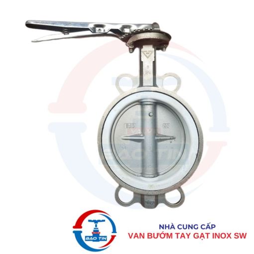 Van bướm inox tay gạt SW