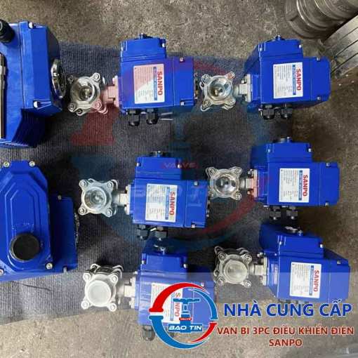 Van bi 3 thân điều khiển điện Sanpo