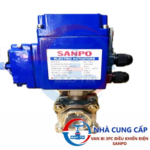 Van bi 3 thân điều khiển điện Sanpo