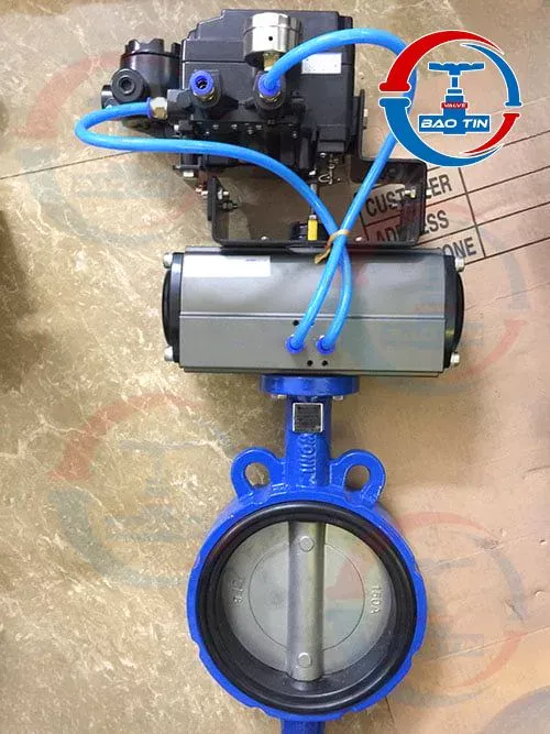 Van bướm gang điều khiển khí nén tại Van công nghiệp Bảo Tín