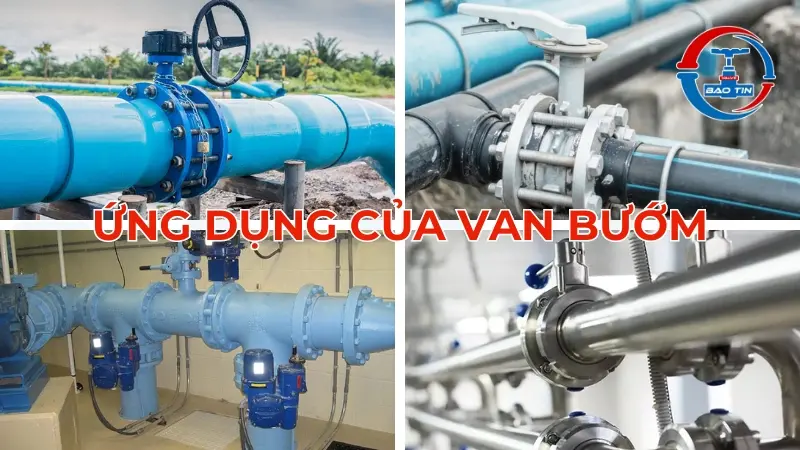 Ứng dụng của van bướm công nghiệp