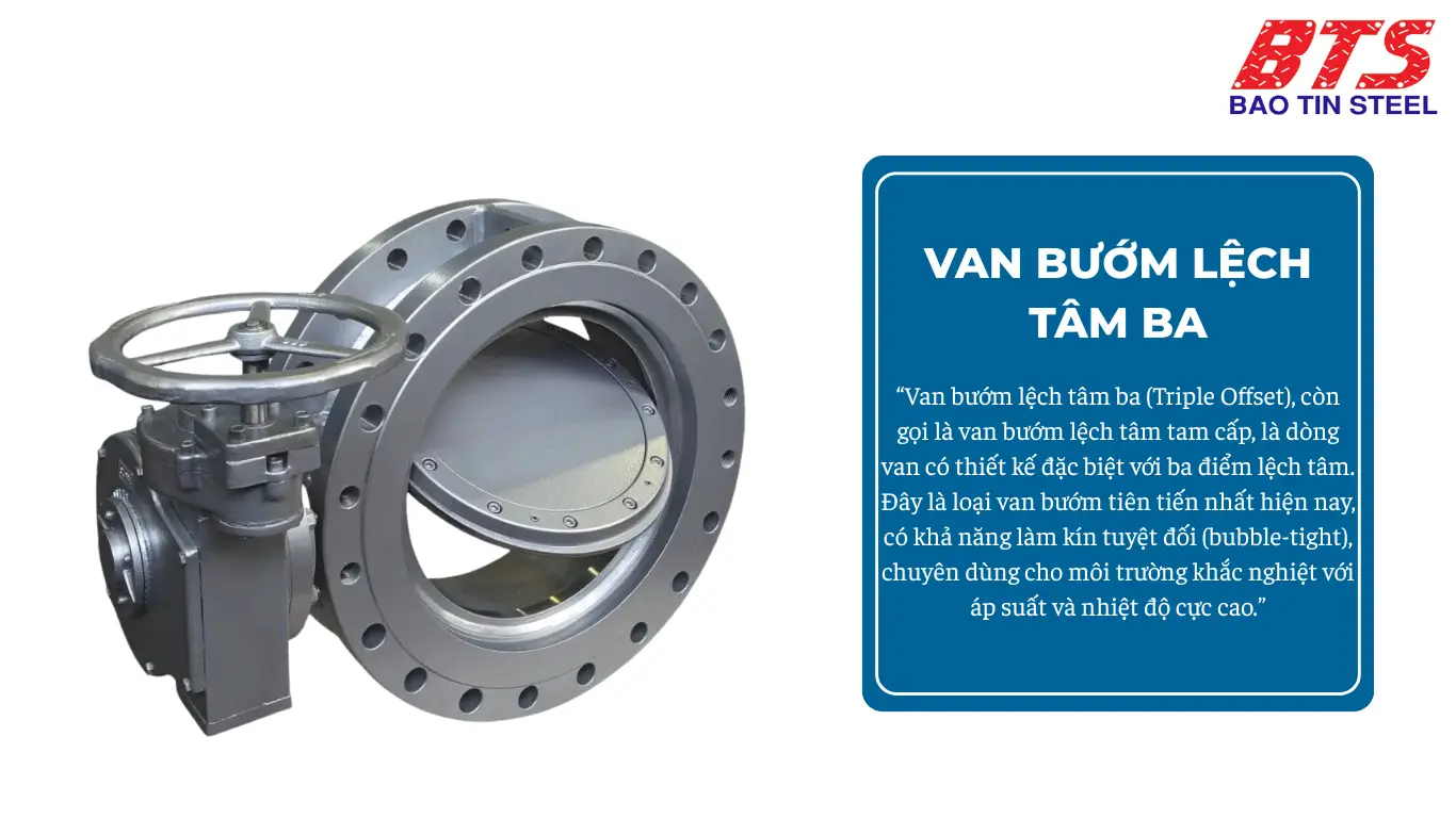 Van bướm lệch tâm ba