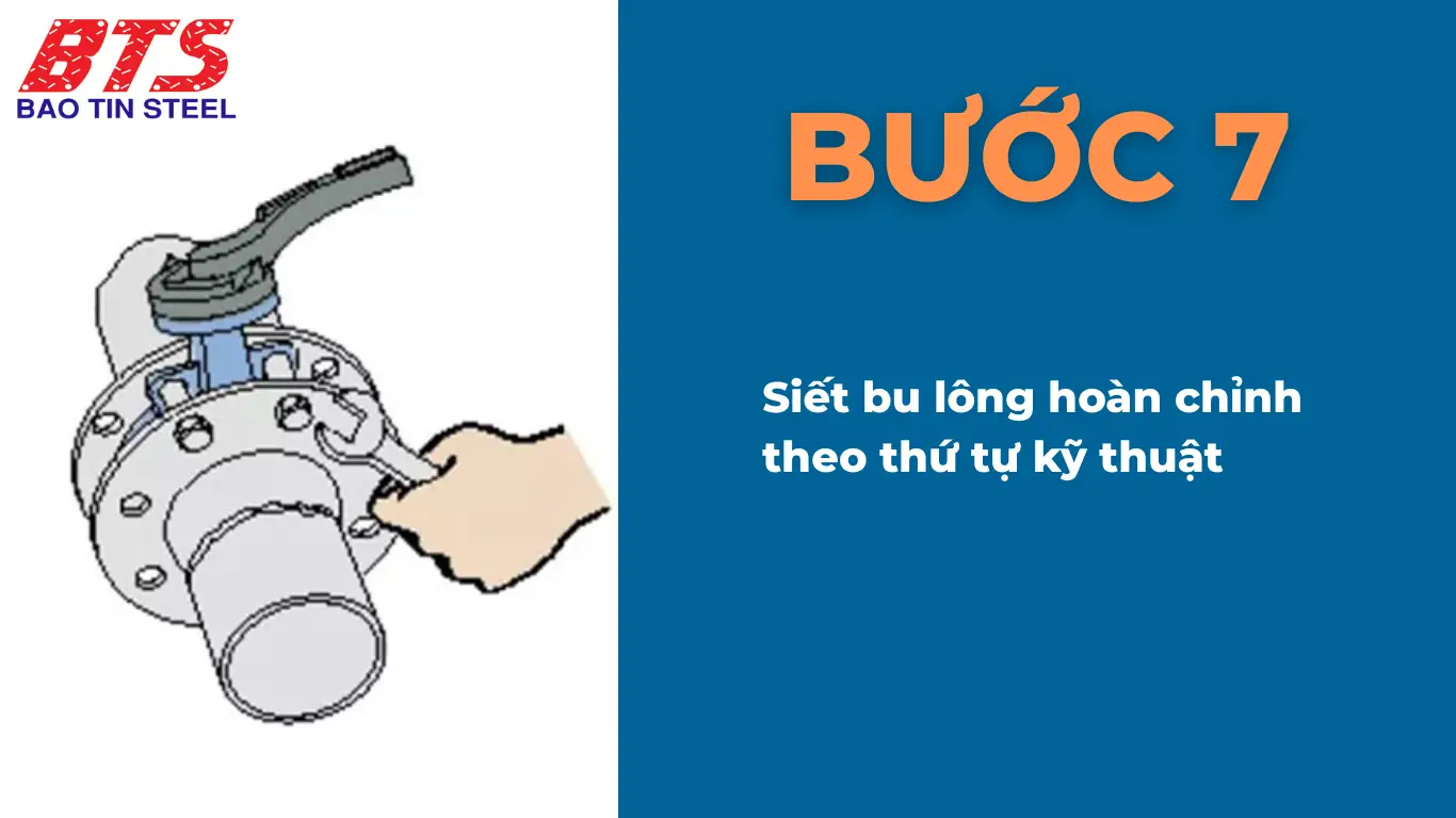 Siết bu lông tuần tự theo kỹ thuật