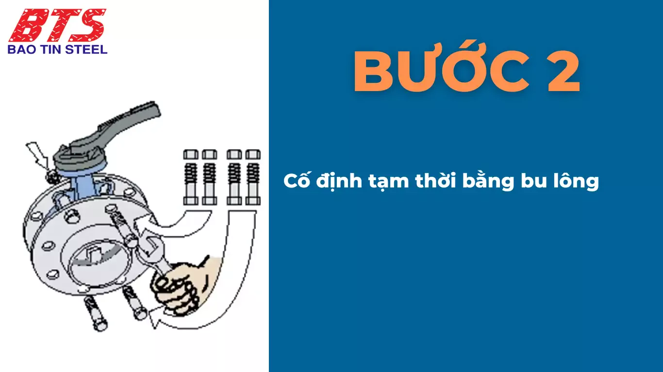 Cố định tạm thời bằng bulong