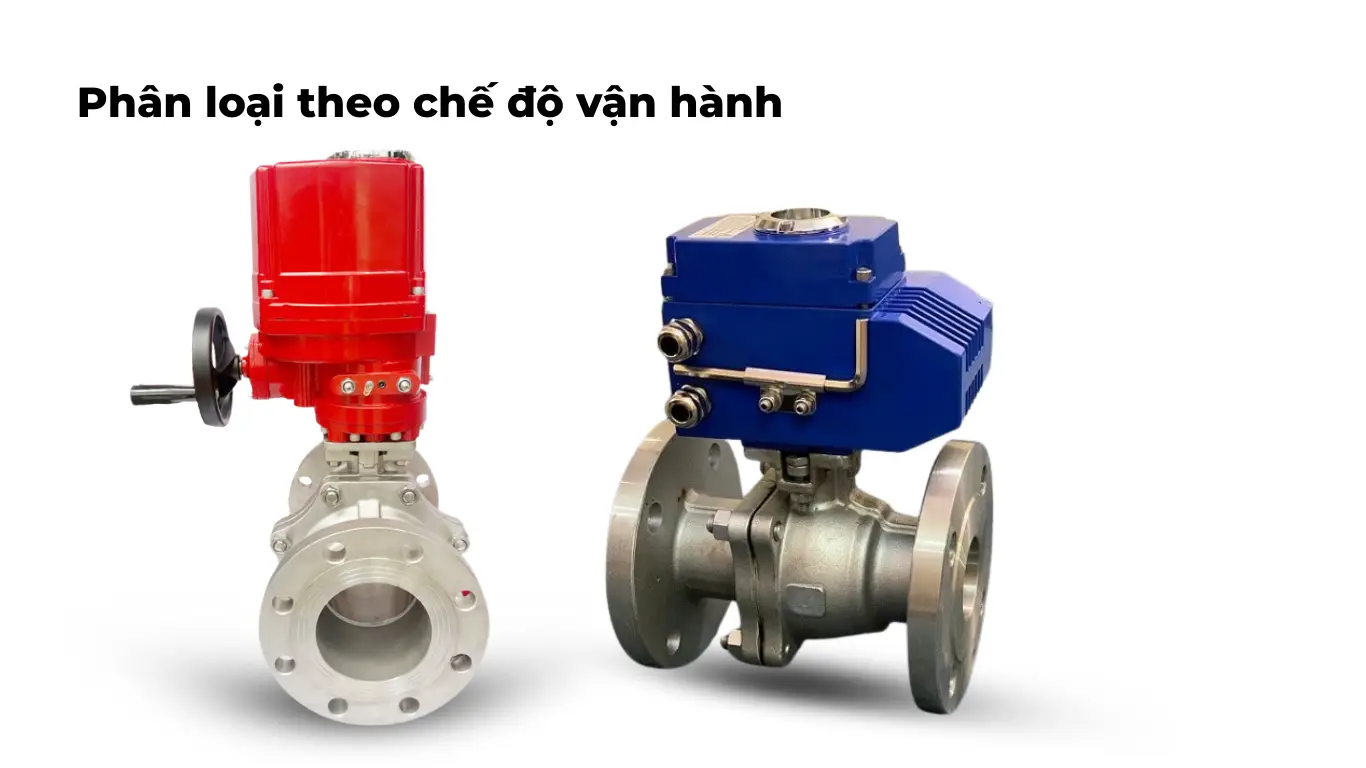 Phân loại van bi điện theo chế độ vận hành