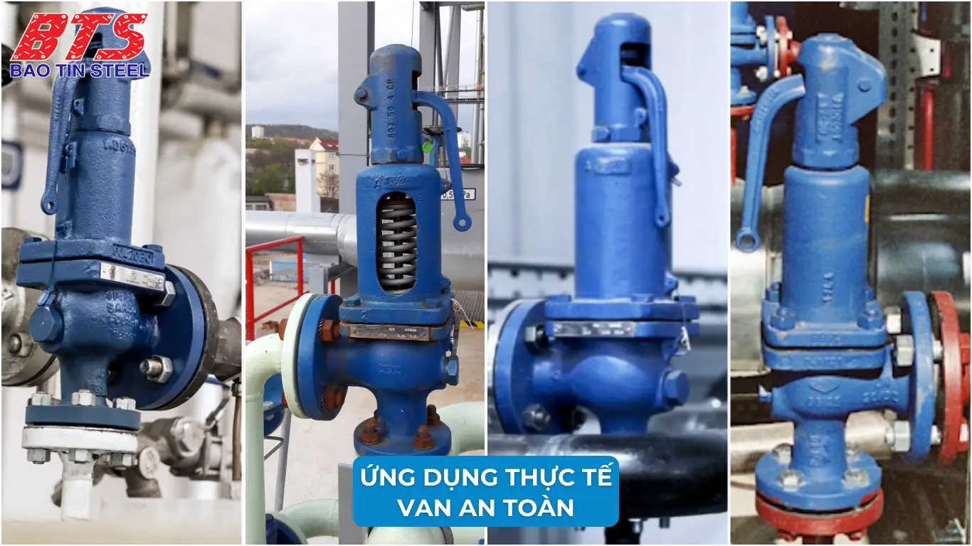 Ứng dụng thực tế của van an toàn